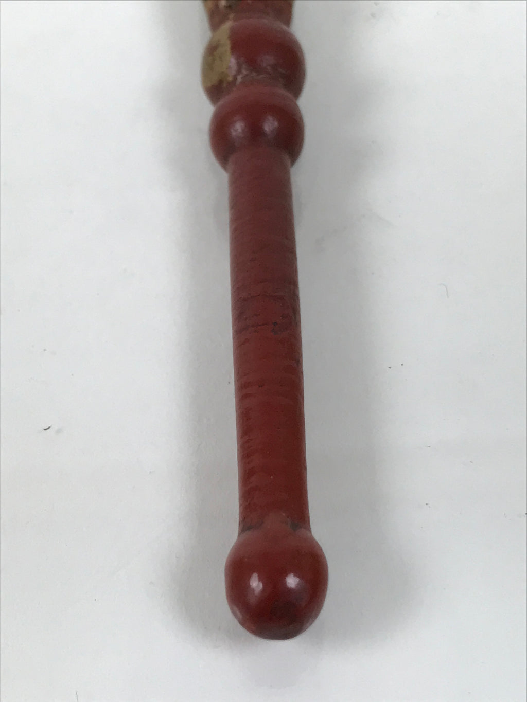 Antique Japanese Buddhist Orin Bell Singing Bowl Wooden Striker Red Lacquer BT41-OT - Buddhist-chidorivintage.com