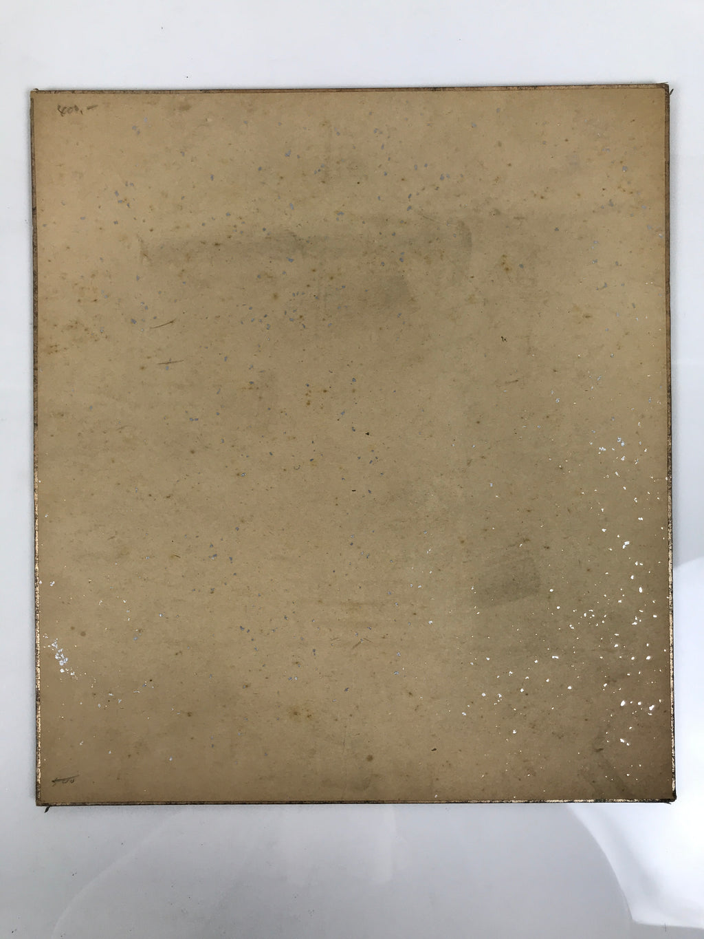 Japanese Shikishi Art Board Painting Rising Sun Crane Ocean Wave Red Gold A852-AD - Painting-chidorivintage.com