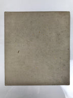 Japanese Shikishi Art Board Vtg Silk Painting Mountains Village Snow Gray A857-AD - Painting-chidorivintage.com