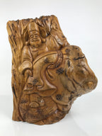 Japanese Carved Wooden Daikokuten Statue Vtg 7 Lucky Gods Sculpture Wealth ST98-AD - Statue-chidorivintage.com