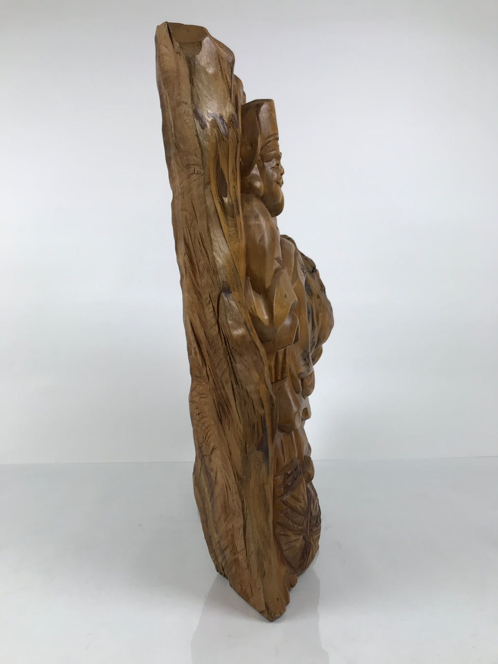 Japanese Carved Wooden Daikokuten Statue Vtg 7 Lucky Gods Sculpture Wealth ST98-AD - Statue-chidorivintage.com