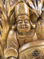 Japanese Carved Wooden Daikokuten Statue Vtg 7 Lucky Gods Sculpture Wealth ST98-AD - Statue-chidorivintage.com