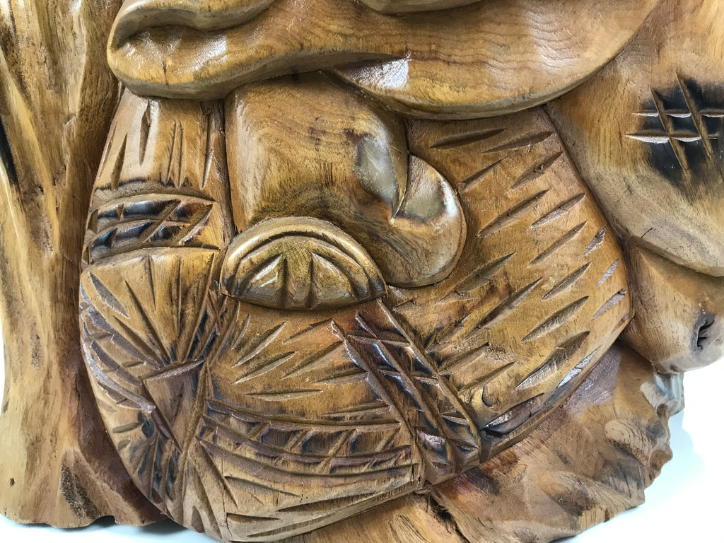 Japanese Carved Wooden Daikokuten Statue Vtg 7 Lucky Gods Sculpture Wealth ST98-AD - Statue-chidorivintage.com