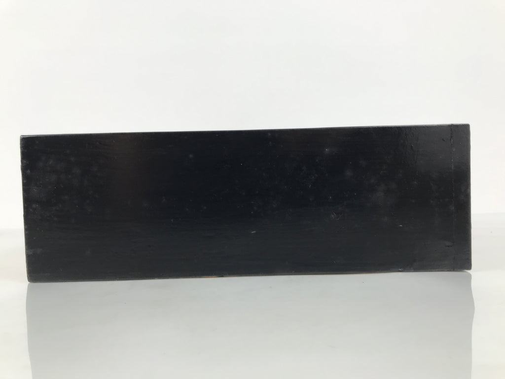 Japanese Buddhist Altar Lacquer Drawer Brass Black Gold Bamboo Birds Makie BP45-OT - Buddhist-chidorivintage.com