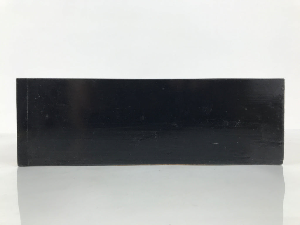 Japanese Buddhist Altar Lacquer Drawer Brass Black Gold Bamboo Birds Makie BP45-OT - Buddhist-chidorivintage.com