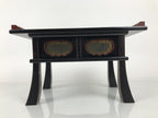Japanese Buddhist Altar Fitting Lacquer Kyozukue Offering Table Black Red BA978-OT - Buddhist-chidorivintage.com