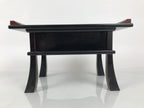 Japanese Buddhist Altar Fitting Lacquer Kyozukue Offering Table Black Red BA978-OT - Buddhist-chidorivintage.com