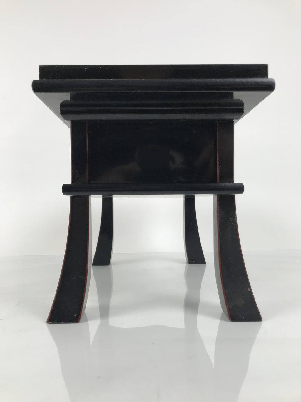 Japanese Buddhist Altar Fitting Lacquer Kyozukue Offering Table Black Red BA978-OT - Buddhist-chidorivintage.com