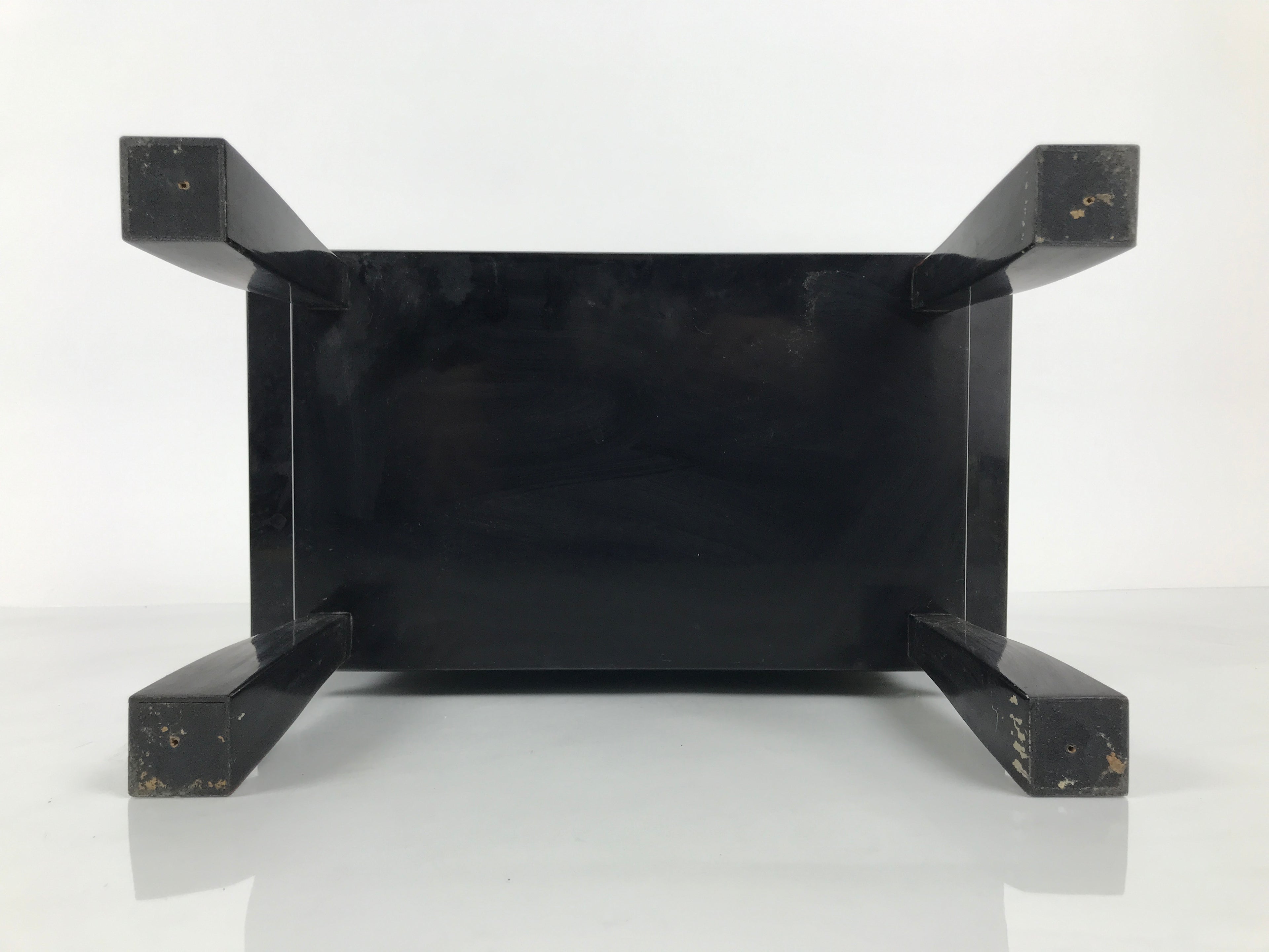 Japanese Buddhist Altar Fitting Lacquer Kyozukue Offering Table Black Red BA978-OT - Buddhist-chidorivintage.com