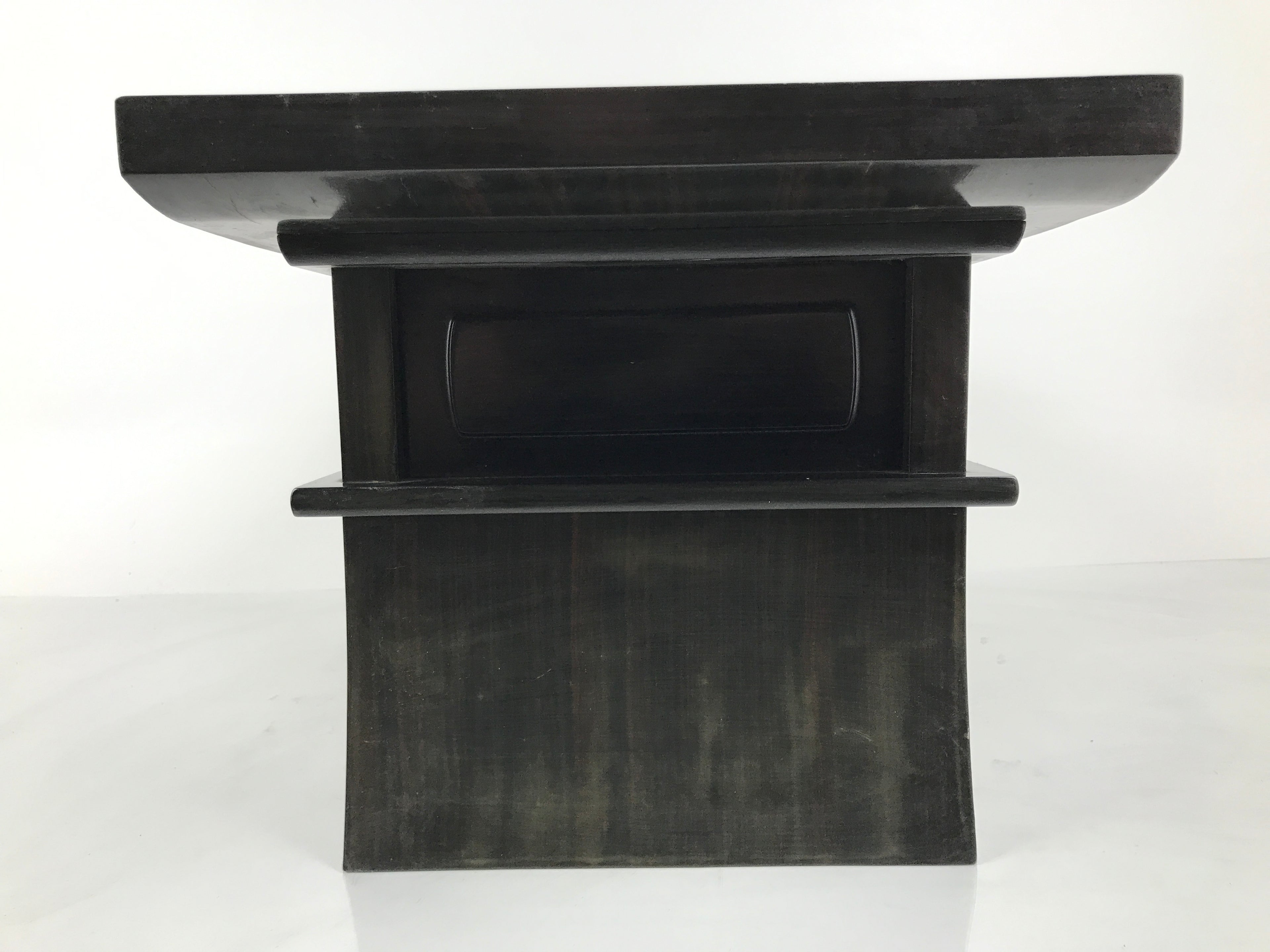 Japanese Buddhist Altar Fitting Wooden Kyozukue Vtg Offering Table Brown BA980-OT - Buddhist-chidorivintage.com