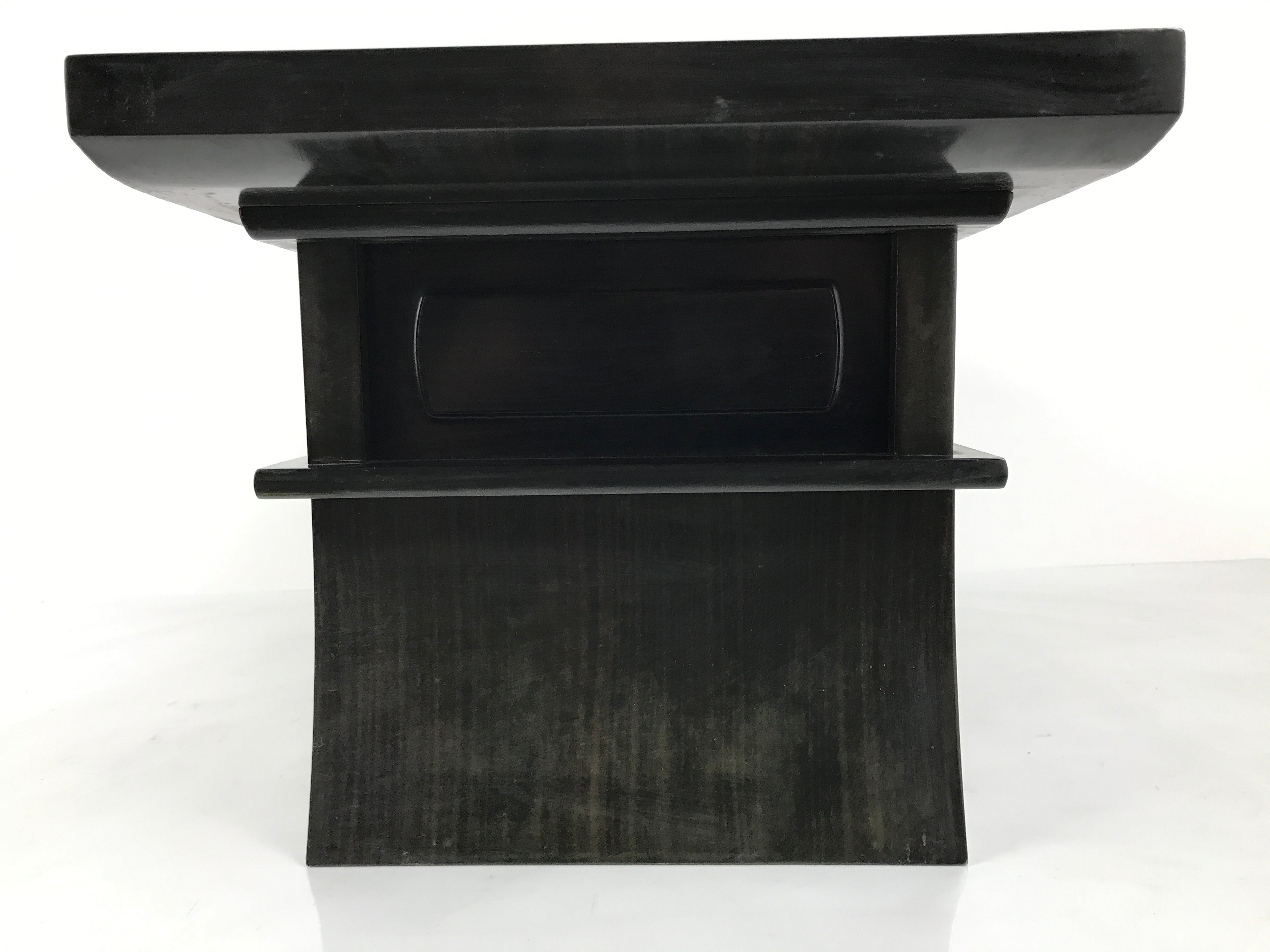 Japanese Buddhist Altar Fitting Wooden Kyozukue Vtg Offering Table Brown BA980-OT - Buddhist-chidorivintage.com