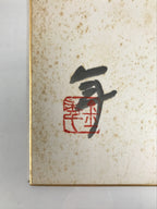 Japanese Shikishi Art Board Vtg Calligraphy Shodo Kanji Sumi Black White A874-AD - Painting-chidorivintage.com