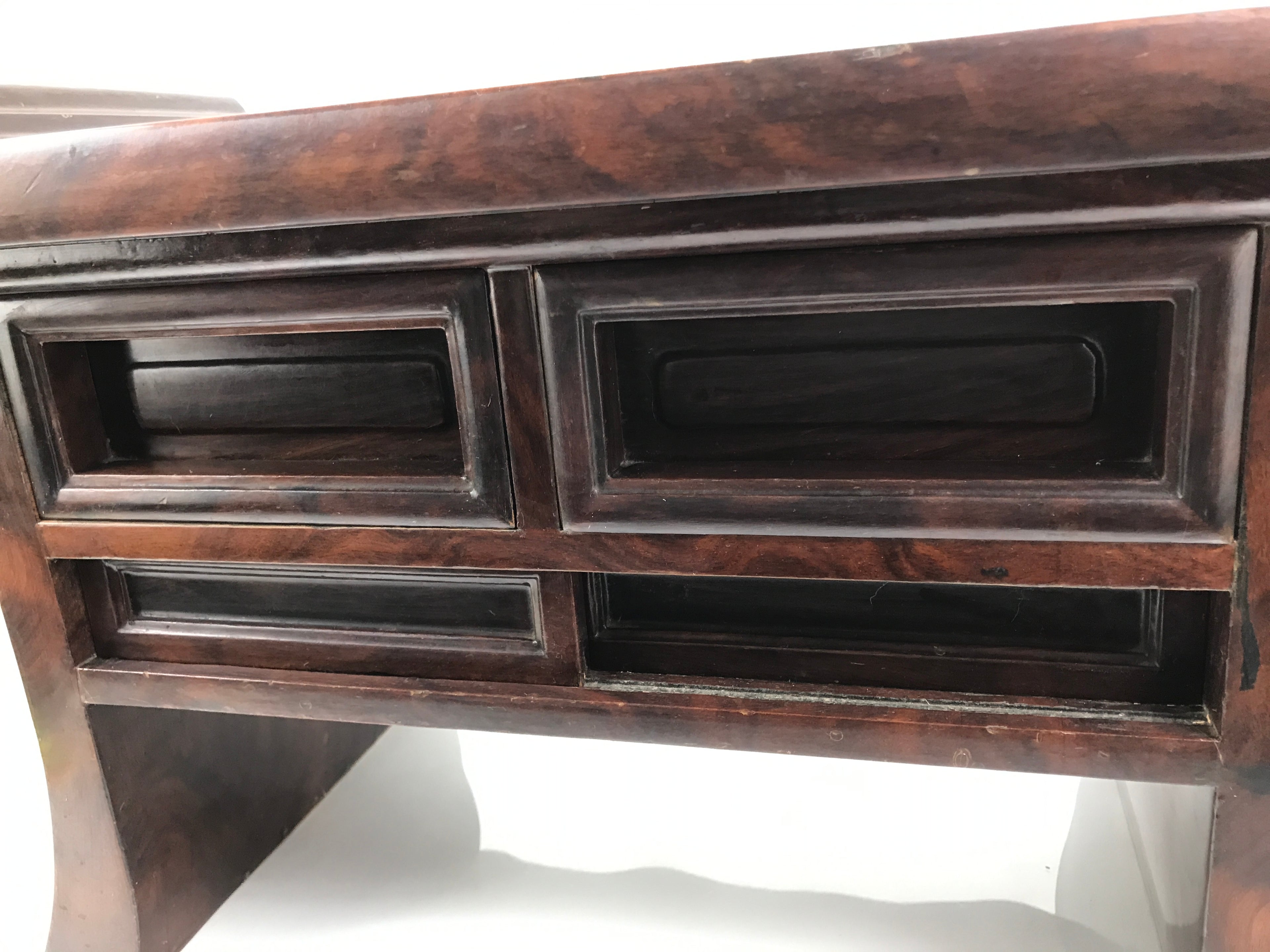 Japanese Buddhist Altar Fitting Wooden Kyozukue Vtg Offering Table Brown BA981-OT - Buddhist-chidorivintage.com