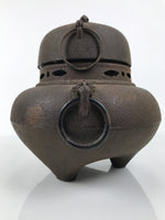 Antique Japanese Cast Iron Kettle Chagama Brazier Furo Set Pot Tea Ceremony C35-KT - Kettle-chidorivintage.com