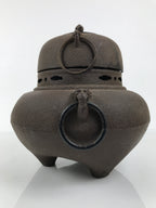 Antique Japanese Cast Iron Kettle Chagama Brazier Furo Set Pot Tea Ceremony C35-KT - Kettle-chidorivintage.com