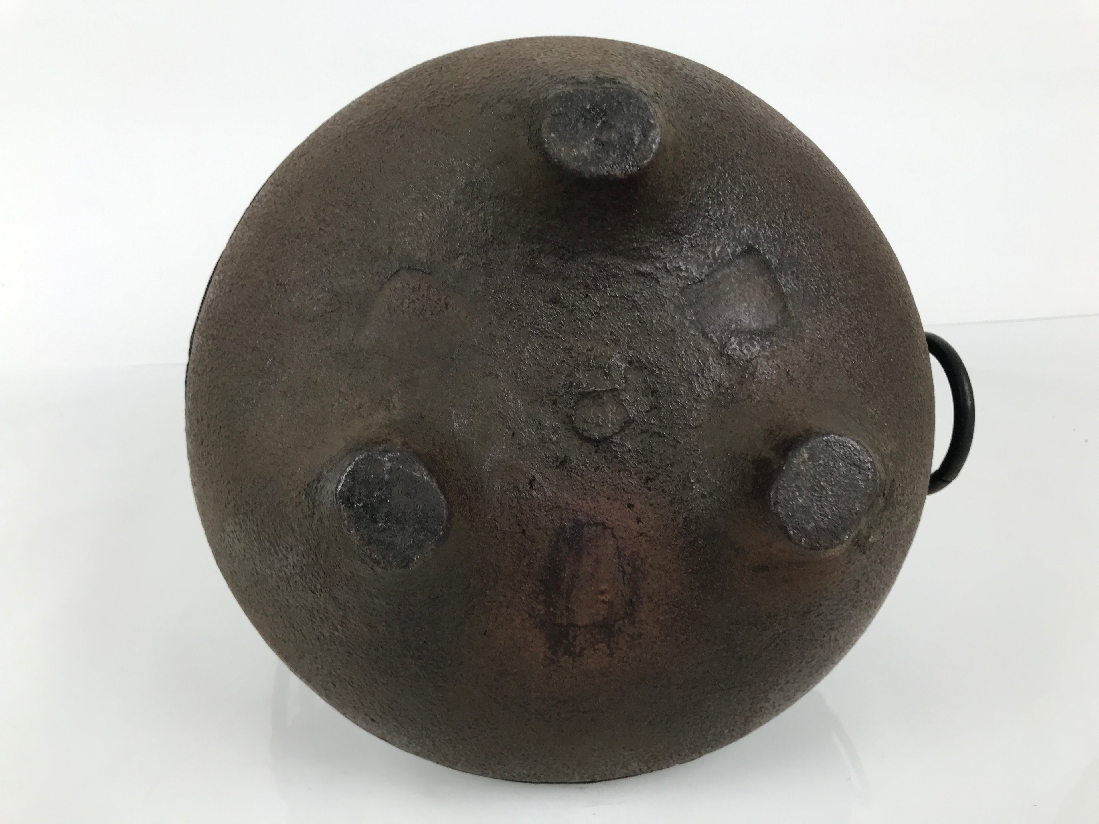 Antique Japanese Cast Iron Kettle Chagama Brazier Furo Set Pot Tea Ceremony C35-KT - Kettle-chidorivintage.com