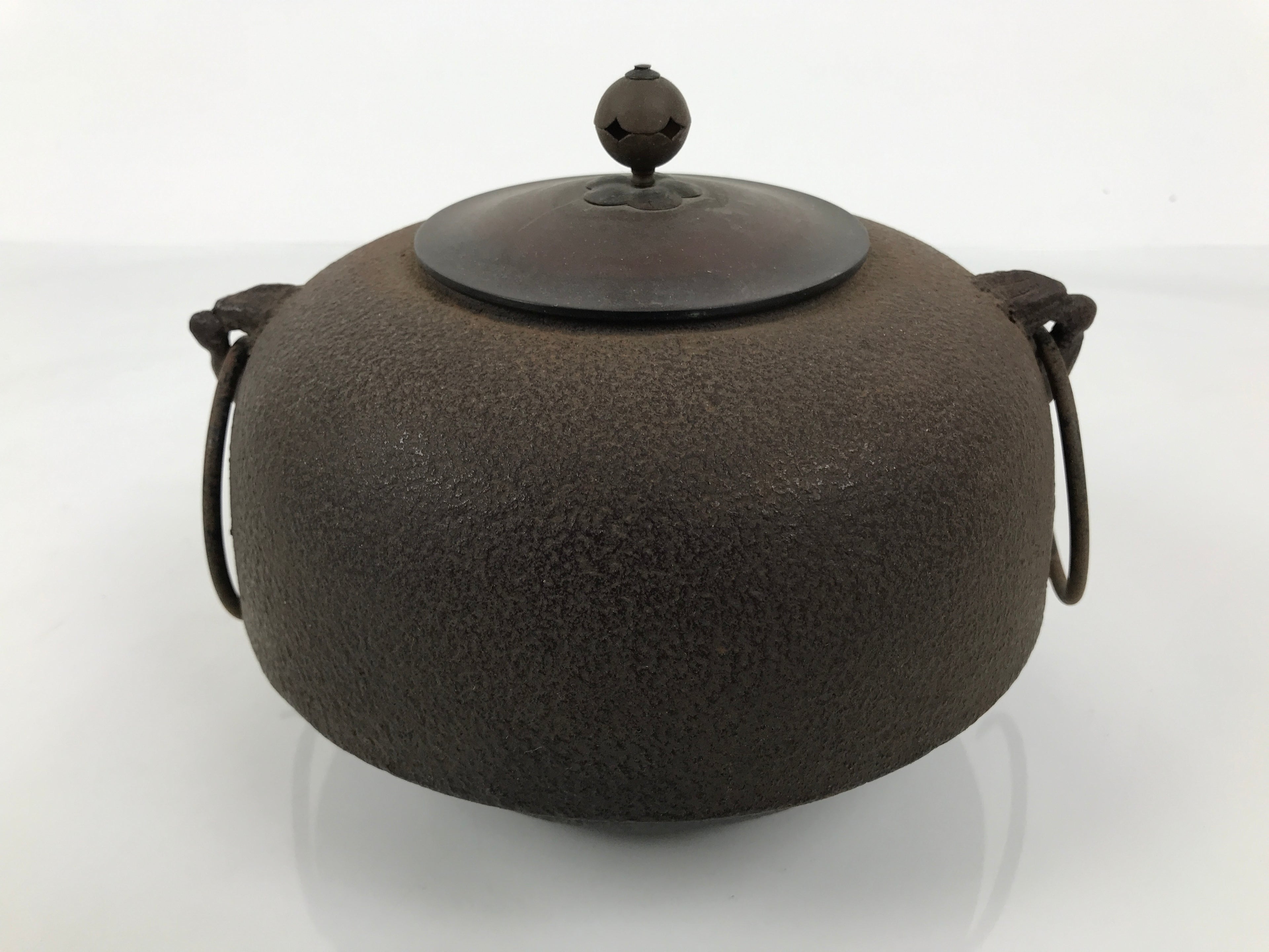 Antique Japanese Cast Iron Kettle Chagama Brazier Furo Set Pot Tea Ceremony C35-KT - Kettle-chidorivintage.com
