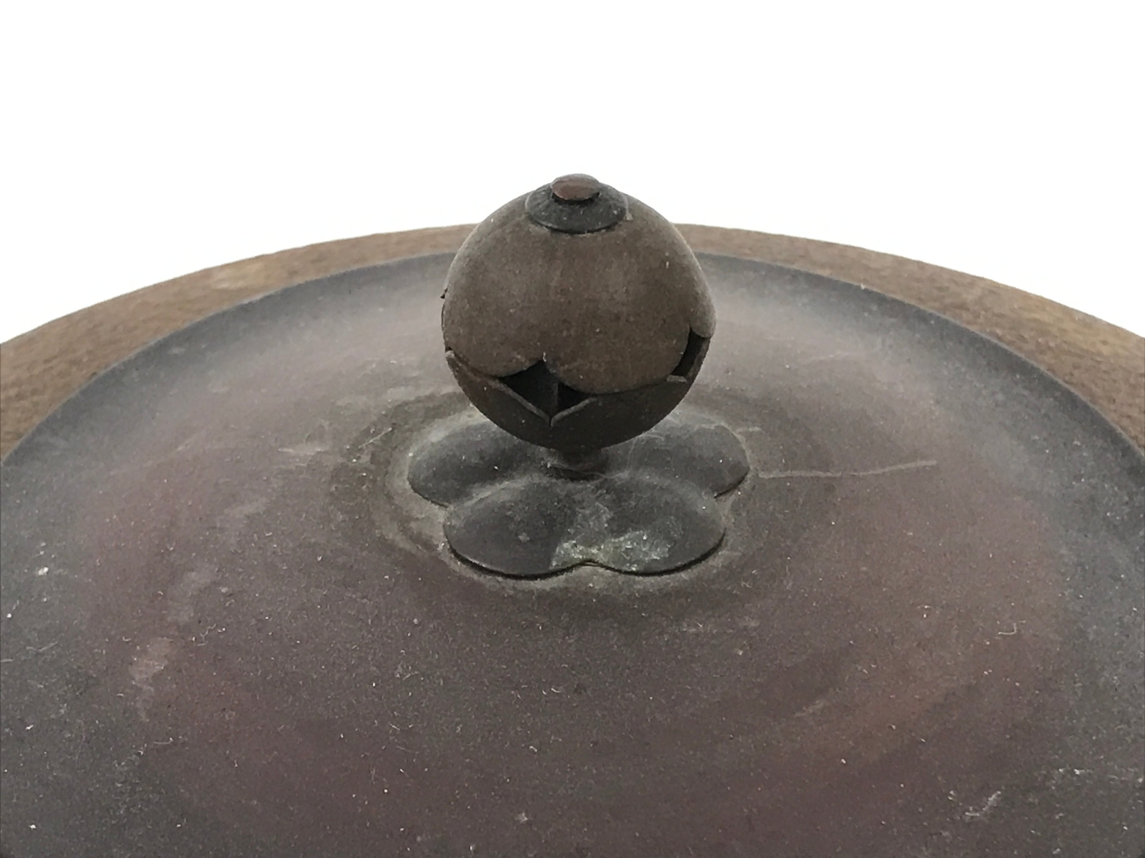 Antique Japanese Cast Iron Kettle Chagama Brazier Furo Set Pot Tea Ceremony C35-KT - Kettle-chidorivintage.com