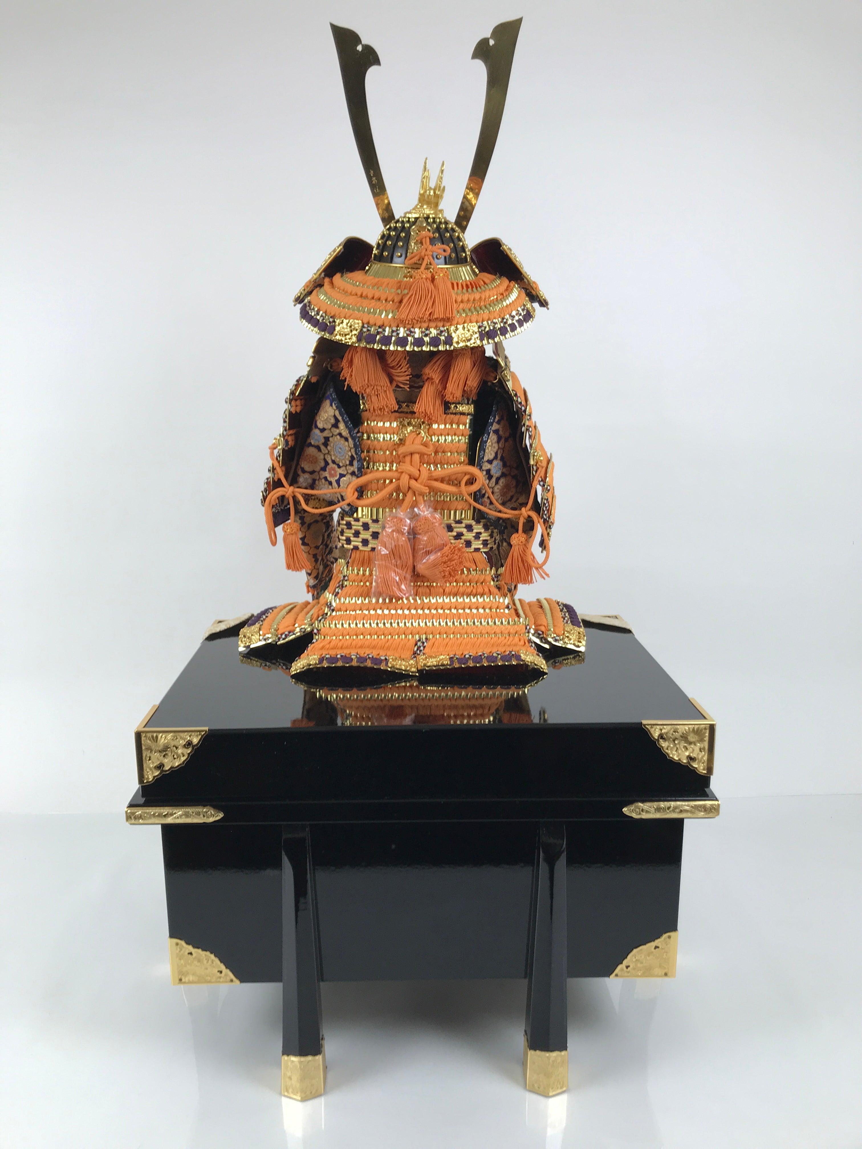 Japanese Samurai Miniature Armor Yoroi Set Vtg Boys' Festival Lacquer Box ID689-AD - Doll-chidorivintage.com