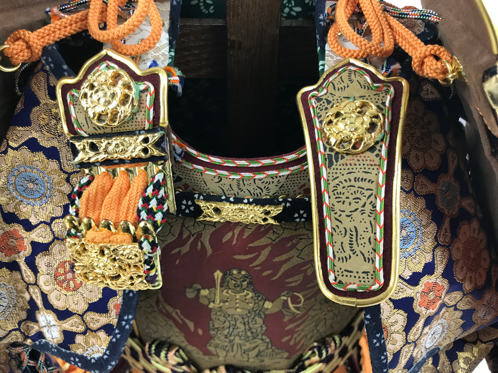 Japanese Samurai Miniature Armor Yoroi Set Vtg Boys' Festival Lacquer Box ID689-AD - Doll-chidorivintage.com