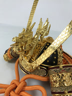 Japanese Samurai Miniature Armor Yoroi Set Vtg Boys' Festival Lacquer Box ID689-AD - Doll-chidorivintage.com
