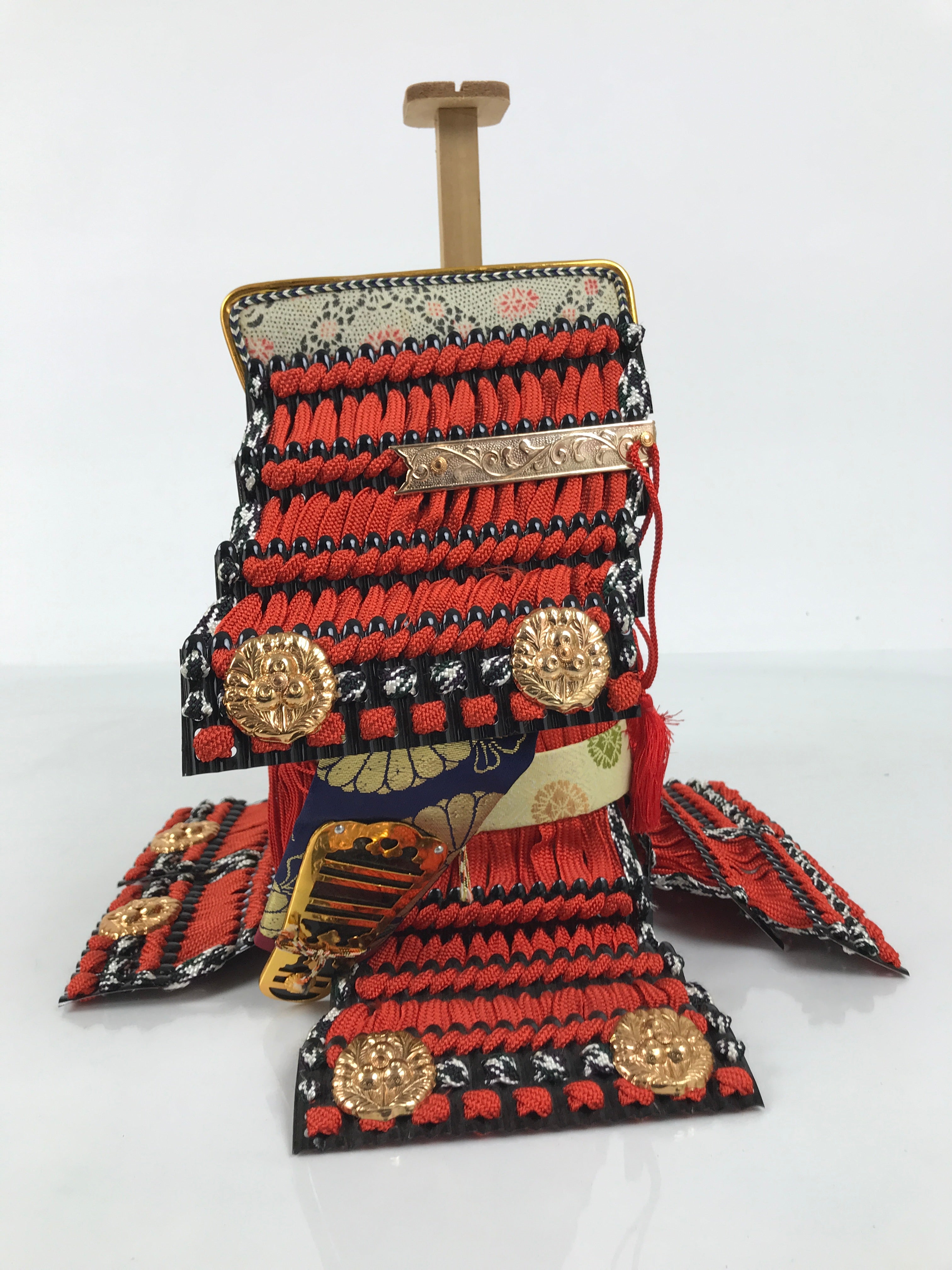 Japanese Samurai Miniature Armor Yoroi Set Vtg Boys' Festival Lacquer Box ID688-AD - Doll-chidorivintage.com
