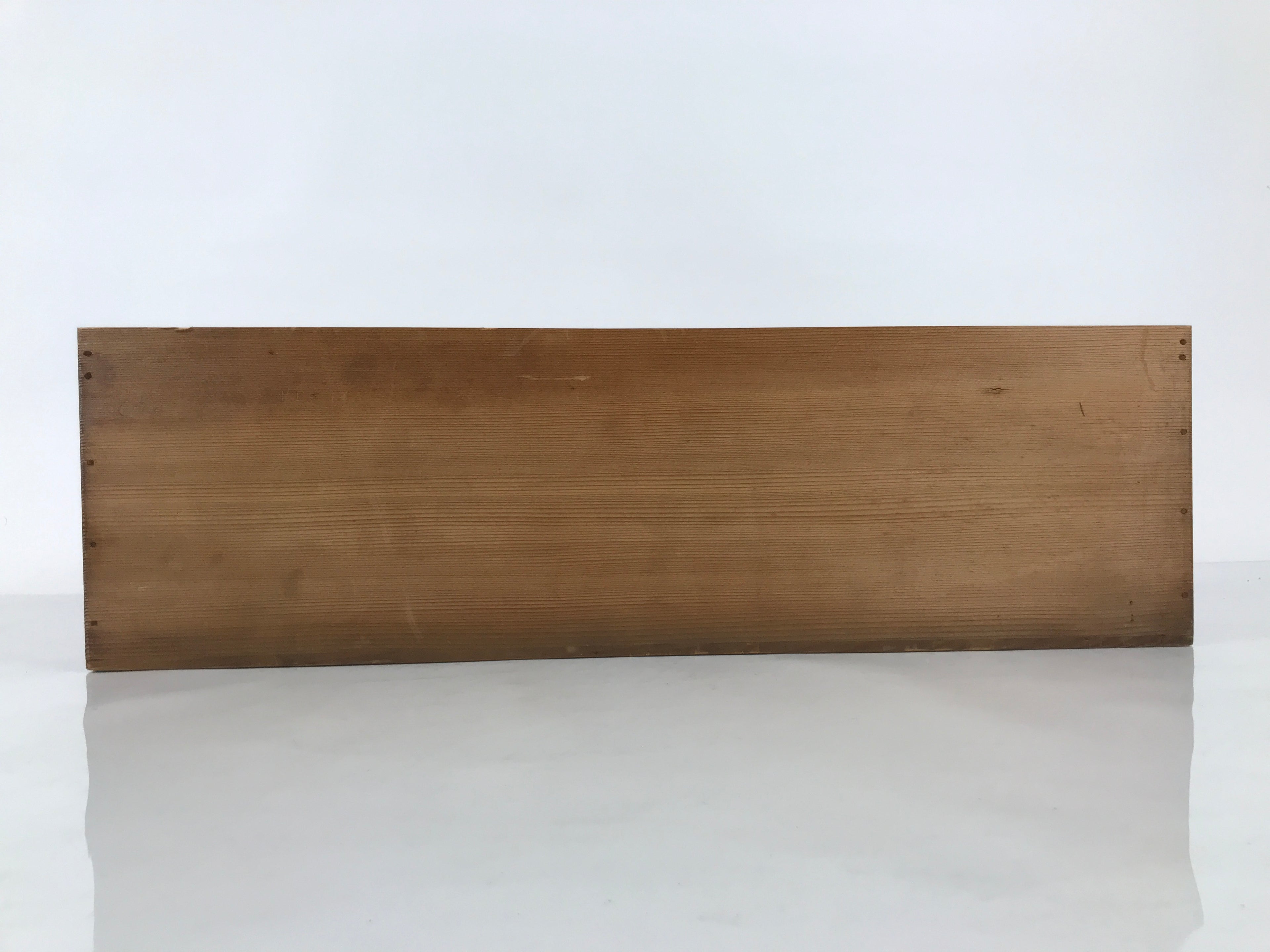 Vintage Japanese Wooden Pottery Storage Box Inside 55.5x16x16cm Brown X232-FB - Wooden Box-chidorivintage.com