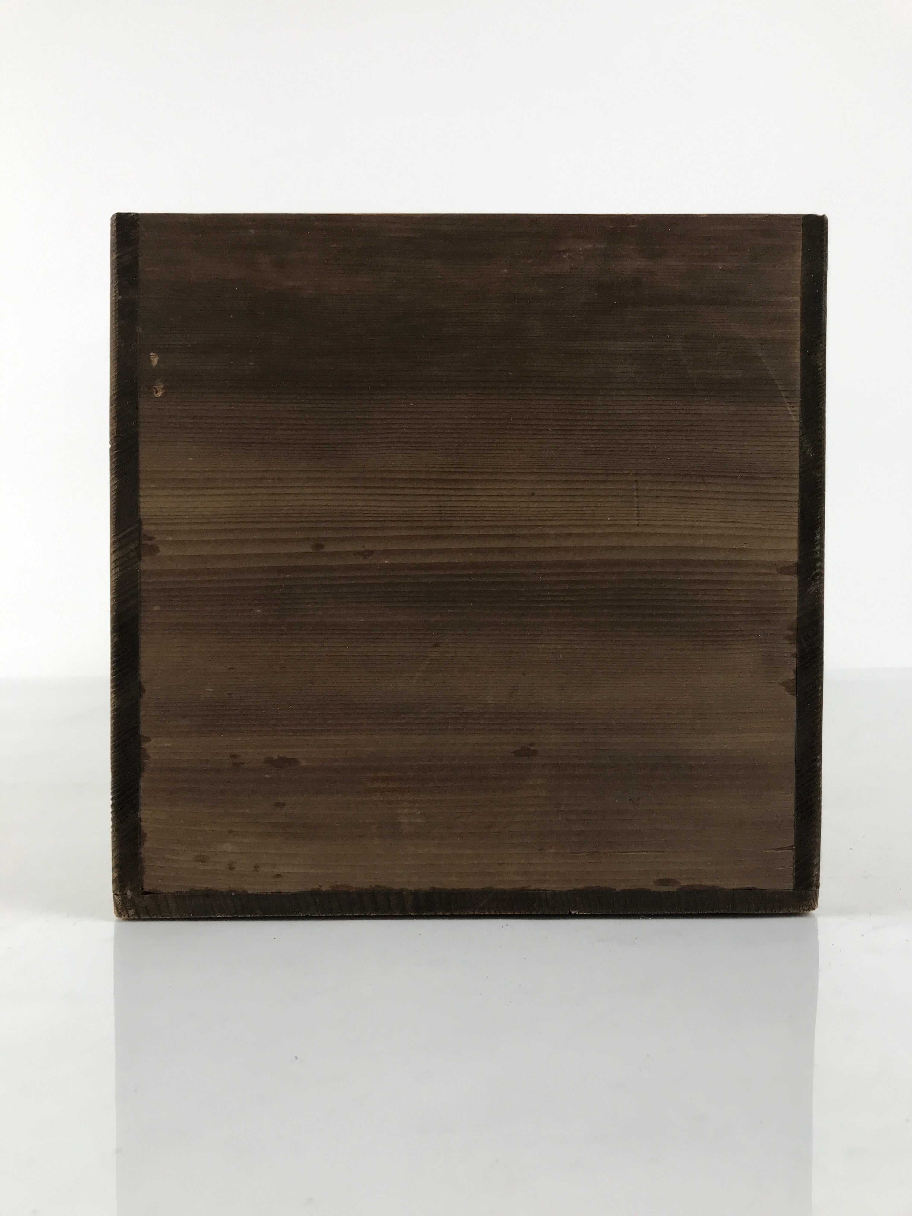Vintage Japanese Wooden Pottery Storage Box Inside 55.5x16x16cm Brown X232-FB - Wooden Box-chidorivintage.com