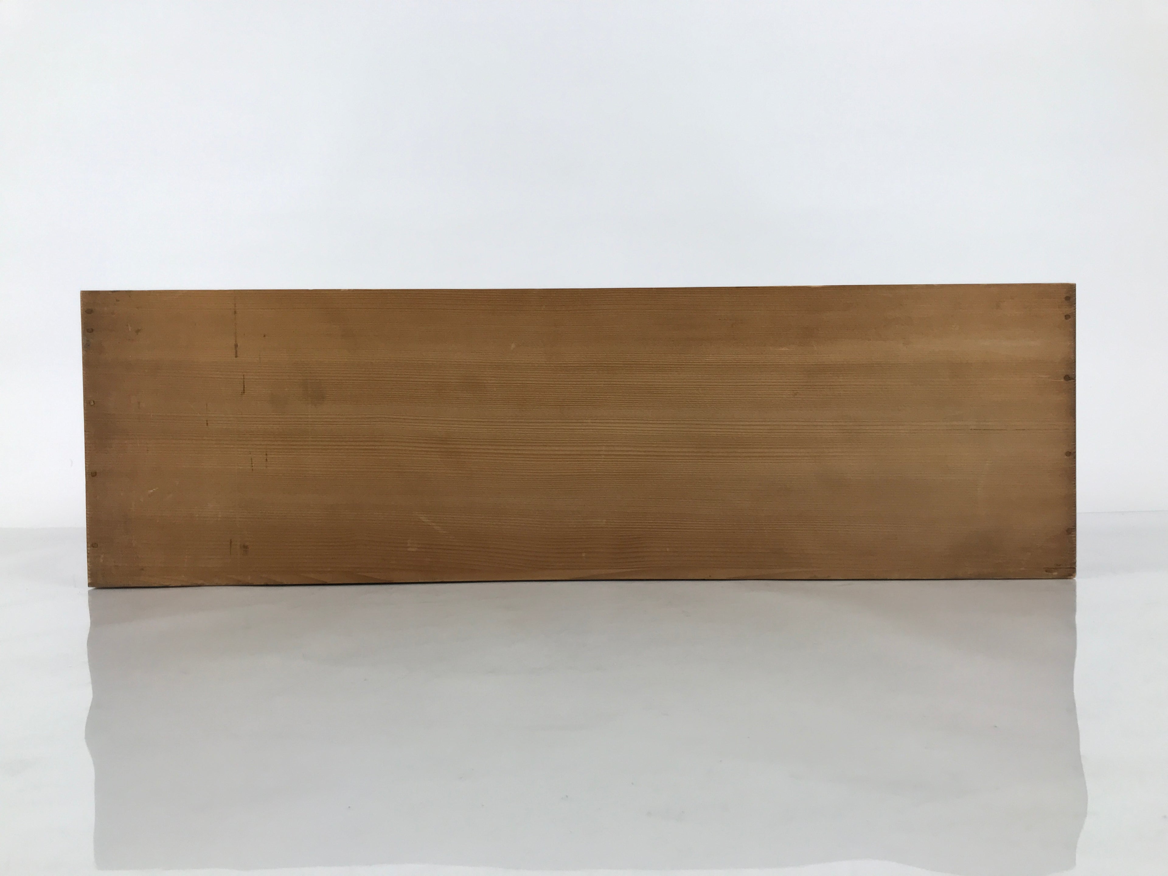 Vintage Japanese Wooden Pottery Storage Box Inside 55.5x16x16cm Brown X232-FB - Wooden Box-chidorivintage.com