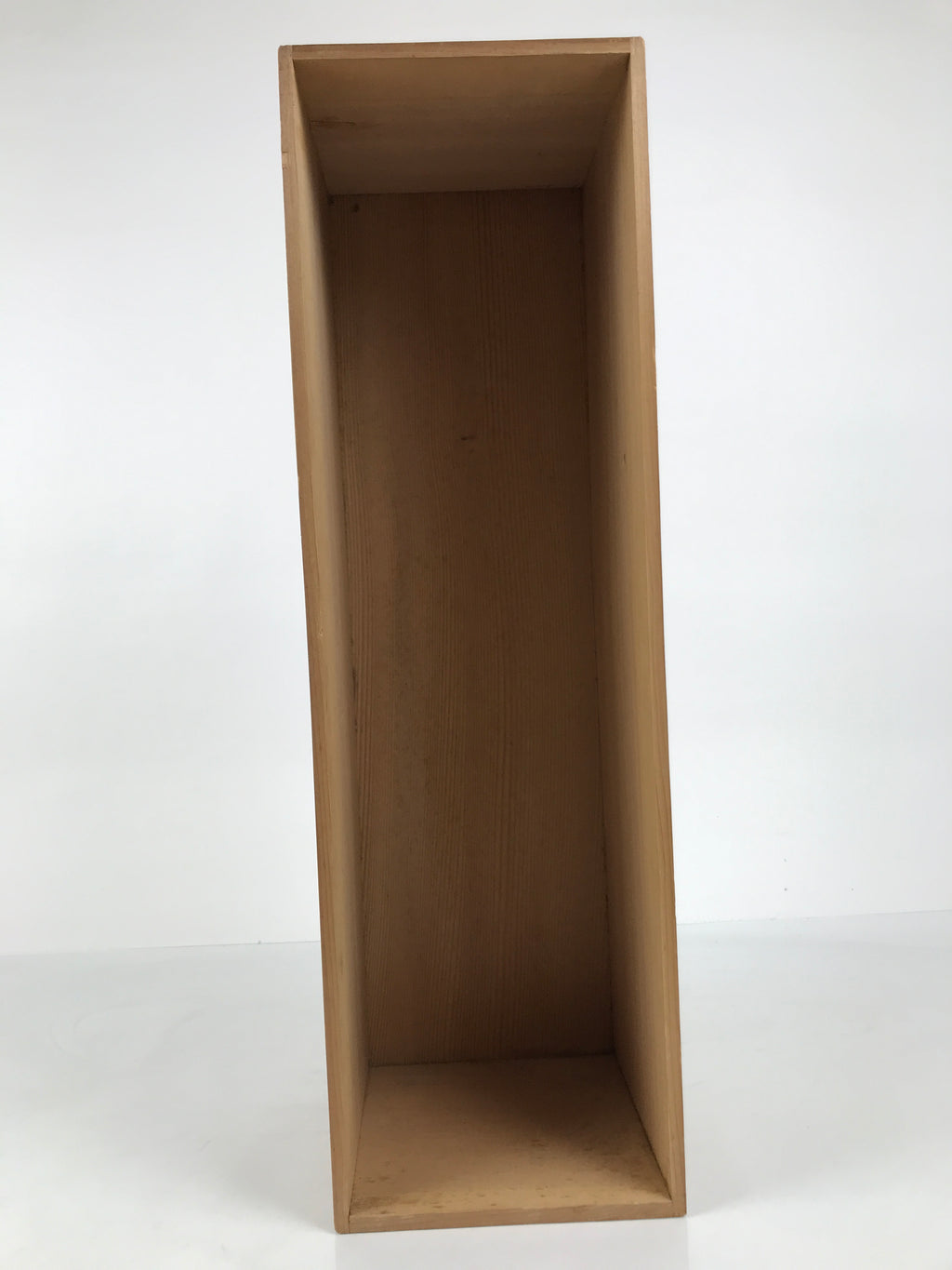 Vintage Japanese Wooden Pottery Storage Box Inside 55.5x16x16cm Brown X232-FB - Wooden Box-chidorivintage.com