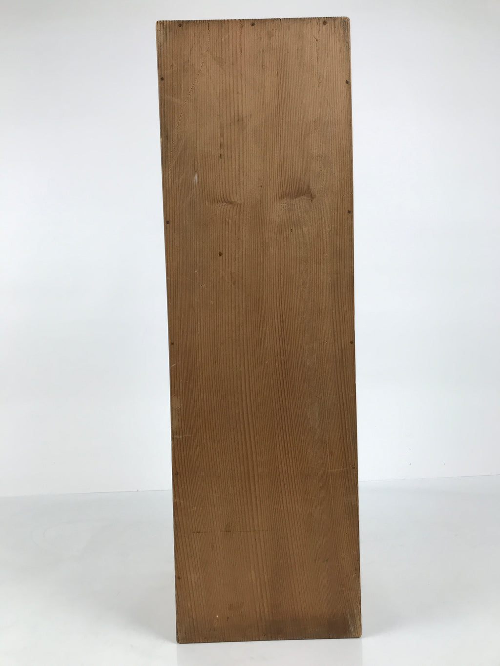 Vintage Japanese Wooden Pottery Storage Box Inside 55.5x16x16cm Brown X232-FB - Wooden Box-chidorivintage.com