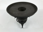 Antique Japanese Bronze Usubata Flower Vase Ikebana Arrangement 2pc Kabin UB66-KT - Vase-chidorivintage.com