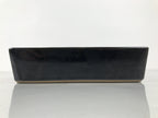 Japanese Ceramic Suiban Flower Vase Vtg Pottery Ikebana Accessory Black Y583-KT - Vase-chidorivintage.com