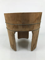 Japanese Handmade Natural Wood High Bucket Vtg Chozuoke Oke Legs Water BK58-OT - Wood-chidorivintage.com