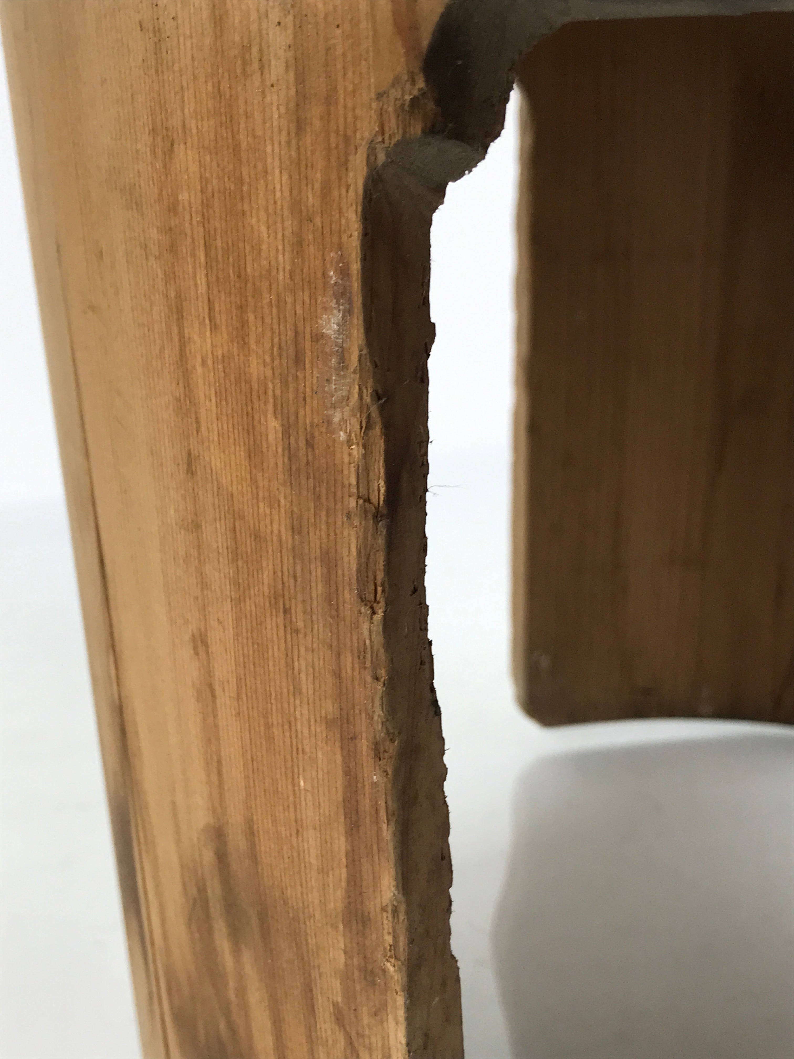 Japanese Handmade Natural Wood High Bucket Vtg Chozuoke Oke Legs Water BK58-OT - Wood-chidorivintage.com