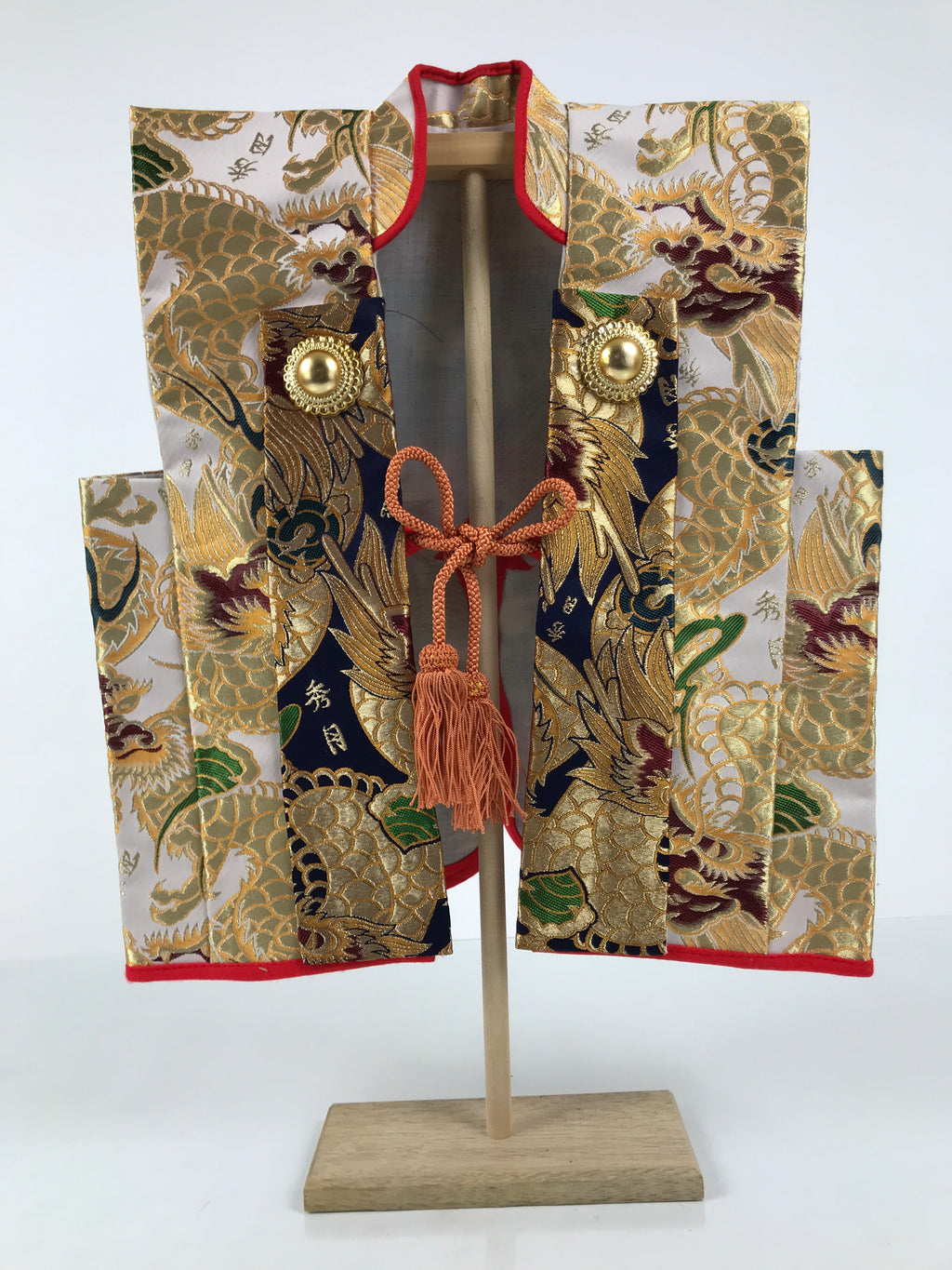 Japanese Jinbaori Warrior Battle Coat Vtg Costume Display Boy Day Festival ID691-AD - Other Display Item-chidorivintage.com