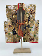 Japanese Jinbaori Warrior Battle Coat Vtg Costume Display Boy Day Festival ID691-AD - Other Display Item-chidorivintage.com