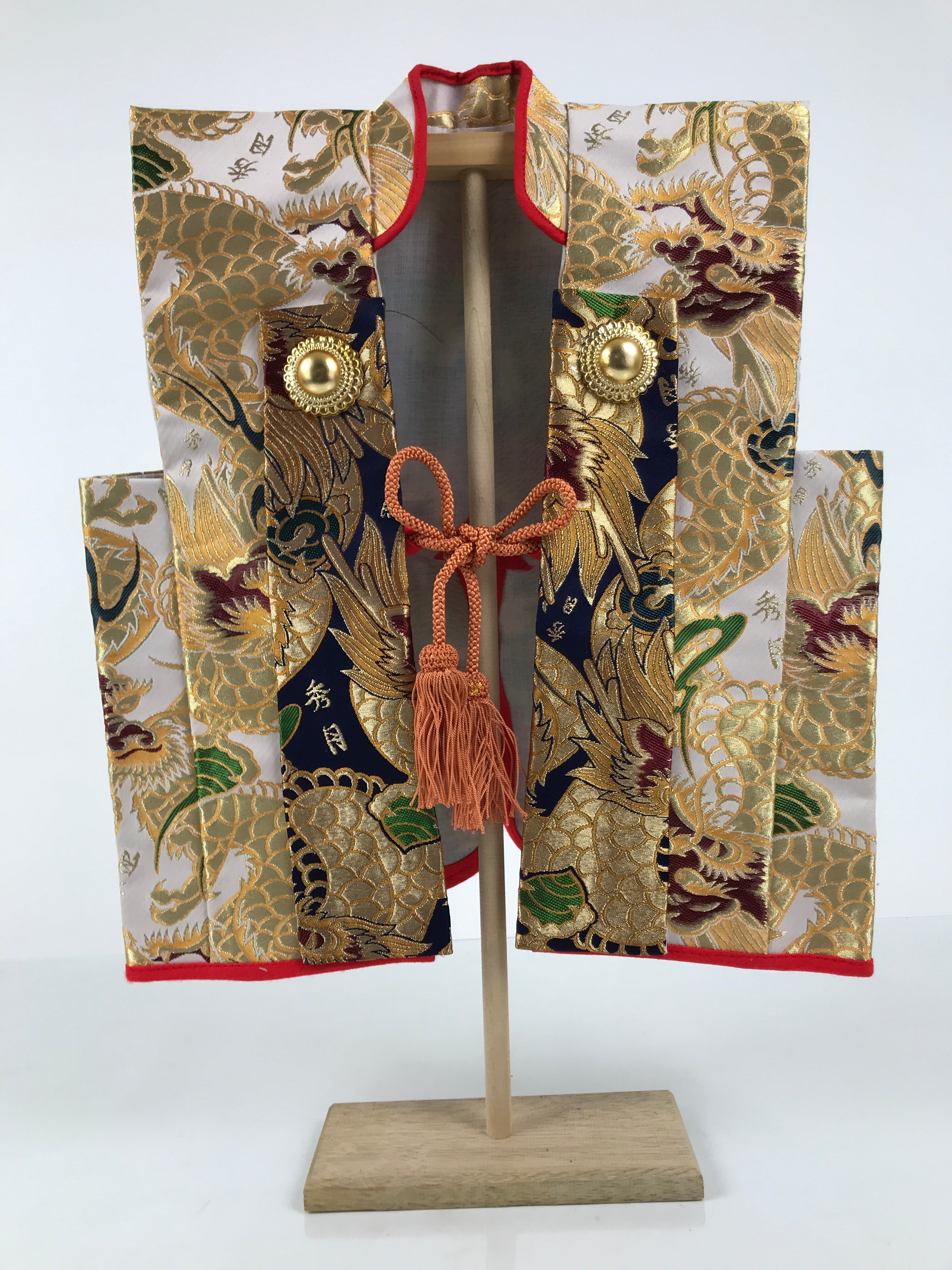 Japanese Jinbaori Warrior Battle Coat Vtg Costume Display Boy Day Festival ID691-AD - Other Display Item-chidorivintage.com