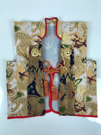 Japanese Jinbaori Warrior Battle Coat Vtg Costume Display Boy Day Festival ID691-AD - Other Display Item-chidorivintage.com