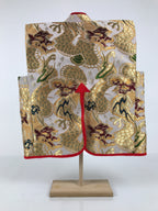 Japanese Jinbaori Warrior Battle Coat Vtg Costume Display Boy Day Festival ID692-AD - Other Display Item-chidorivintage.com
