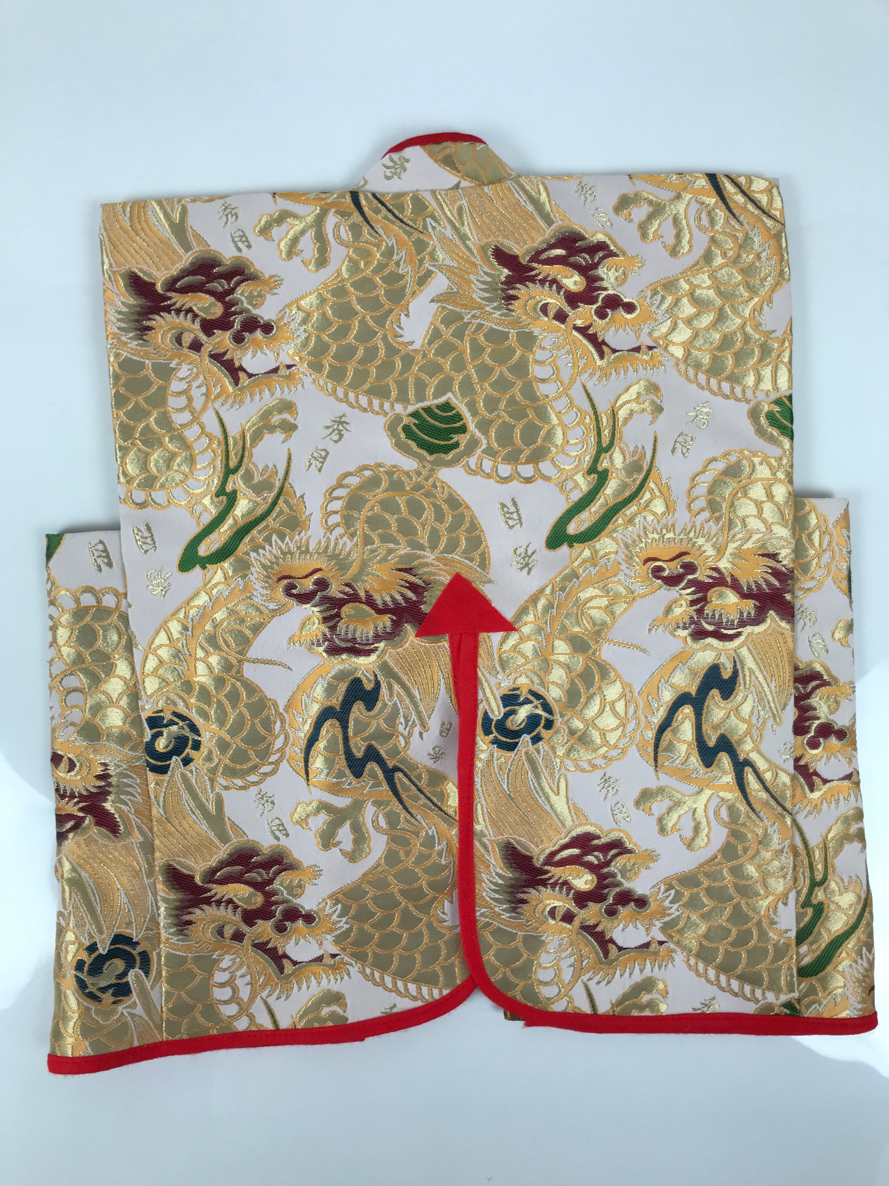 Japanese Jinbaori Warrior Battle Coat Vtg Costume Display Boy Day Festival ID692-AD - Other Display Item-chidorivintage.com
