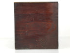 Antique Japanese Wooden Lacquerware Storage Box Inside 35x35x35cm Lid Brown X229-FB - Wooden Box-chidorivintage.com
