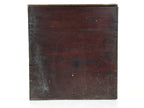 Antique Japanese Wooden Lacquerware Storage Box Inside 35x35x35cm Lid Brown X229-FB - Wooden Box-chidorivintage.com