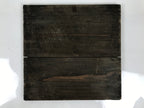 Antique Japanese Wooden Lacquerware Storage Box Inside 35x35x35cm Lid Brown X229-FB - Wooden Box-chidorivintage.com