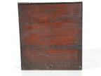 Antique Japanese Wooden Lacquerware Storage Box Inside 35x35x35cm Lid Brown X230-FB - Wooden Box-chidorivintage.com