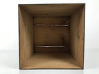 Antique Japanese Wooden Lacquerware Storage Box Inside 35x35x35cm Lid Brown X230-FB - Wooden Box-chidorivintage.com