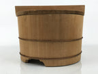 Japanese Large Handcrafted Lidded Wooden Oke Bucket Vtg Water Rice Storage BK59-OT - Wood-chidorivintage.com