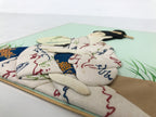 Japanese Shikishi Art Board Oshie Silk Fabric Summer Kimono Woman Uchiwa A827-AD - Painting-chidorivintage.com