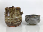 Japanese Tea Ceremony Set Chabako Wooden Box Vtg Pottery Chawan Sado PX817-KT - Tea Ceremony-chidorivintage.com