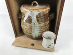 Japanese Tea Ceremony Set Chabako Wooden Box Vtg Pottery Chawan Sado PX817-KT - Tea Ceremony-chidorivintage.com